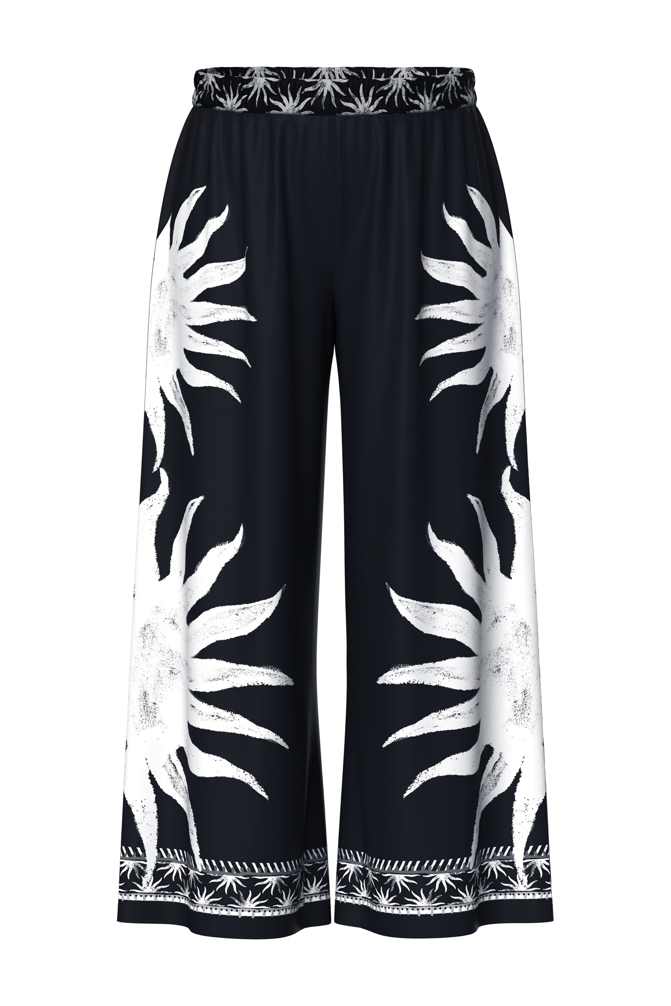 

Ulla Popken Широкие брюки в черном цвете