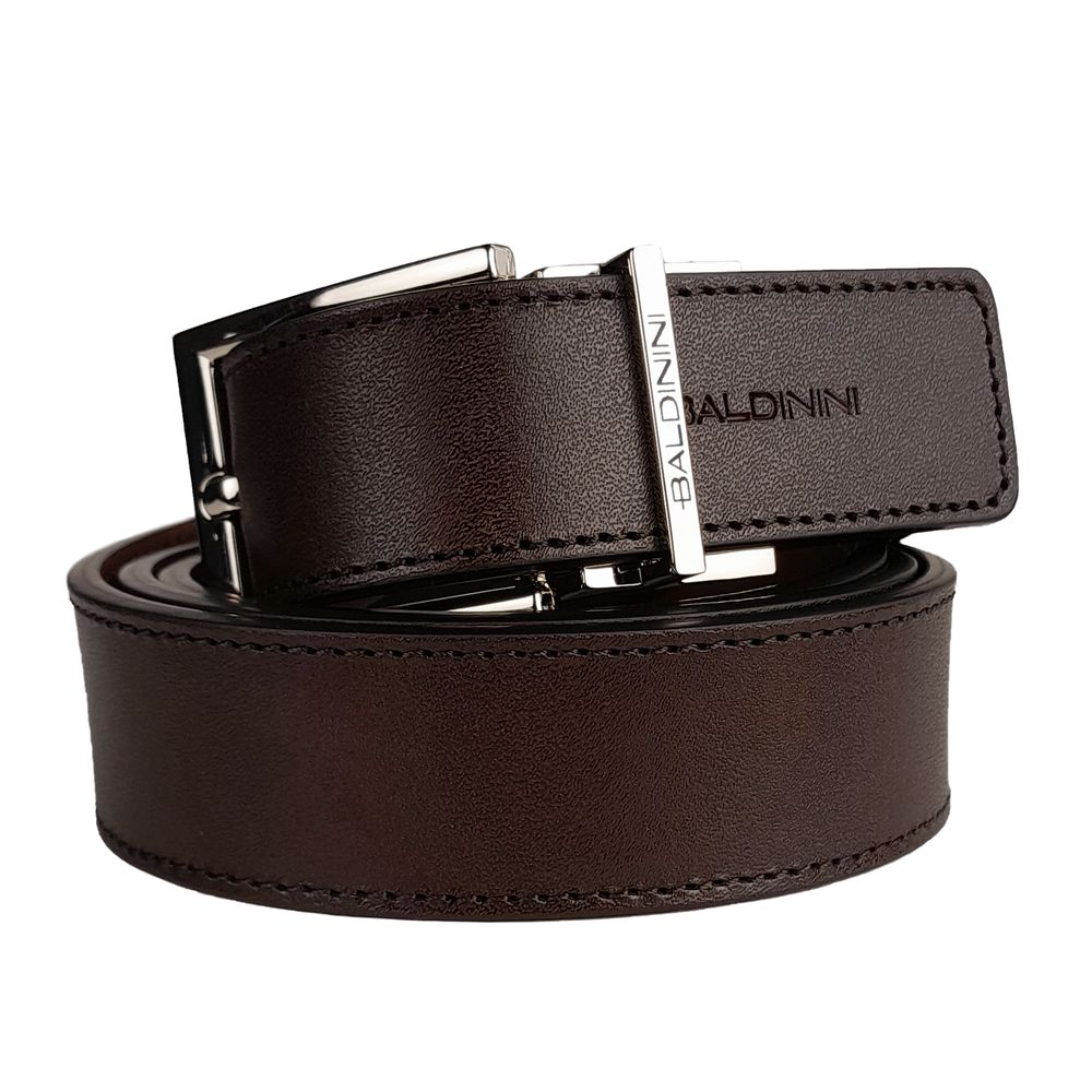 

Коричневый мужской ремень из телячьей кожи Baldinini Trend