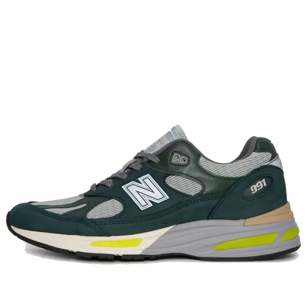 

Кроссовки x patta сделано в англии 991v2 New Balance, синий