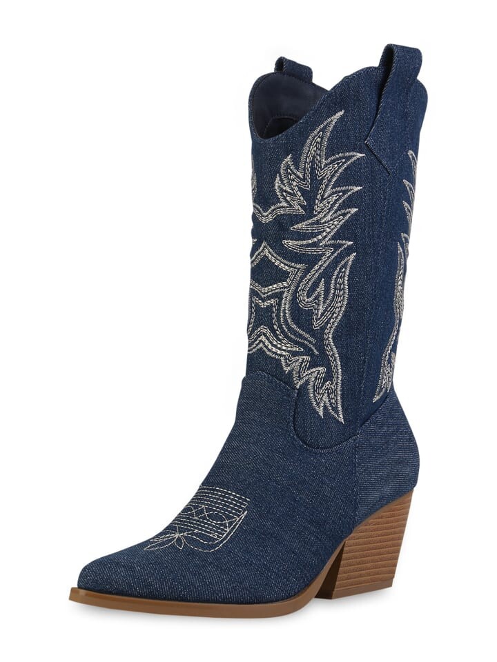 

Сапоги VAN HILL Cowboy Ella, цвет dunkelblau denim