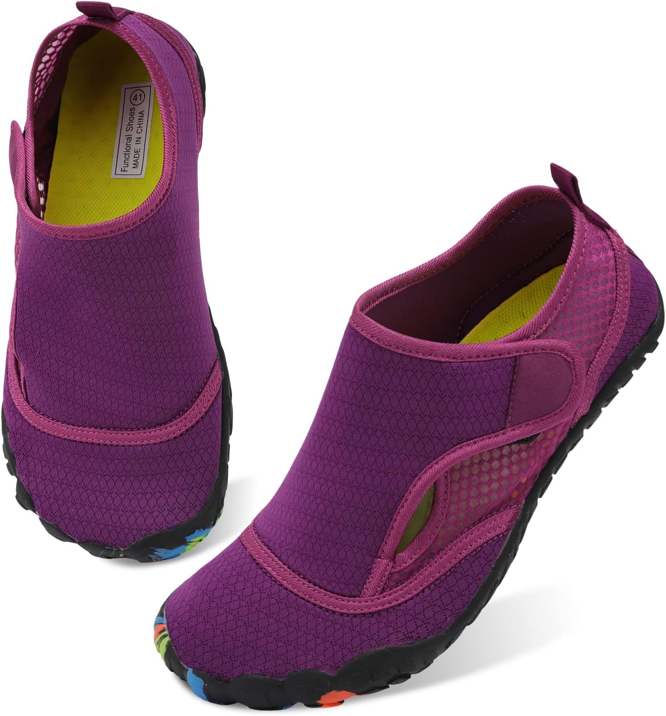 

Водные кроссовки Centipede Demon для женщин и мужчин, быстро сохнущие, для босоногой носки, для пляжа, хайкинга, дайвинга, лодок, реки и водных видов спорта, Ty1 Velsolidpurple