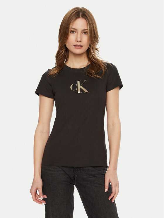 

Облегающая футболка Gradient J20J224982 Calvin Klein Jeans, черный