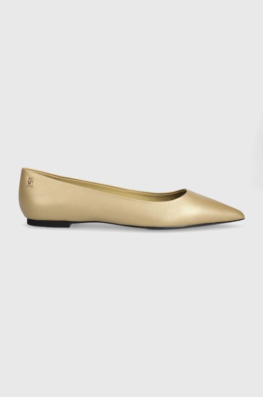 

Кожаные балетки GOLD POINTED BALLERINA Tommy Hilfiger, золотой