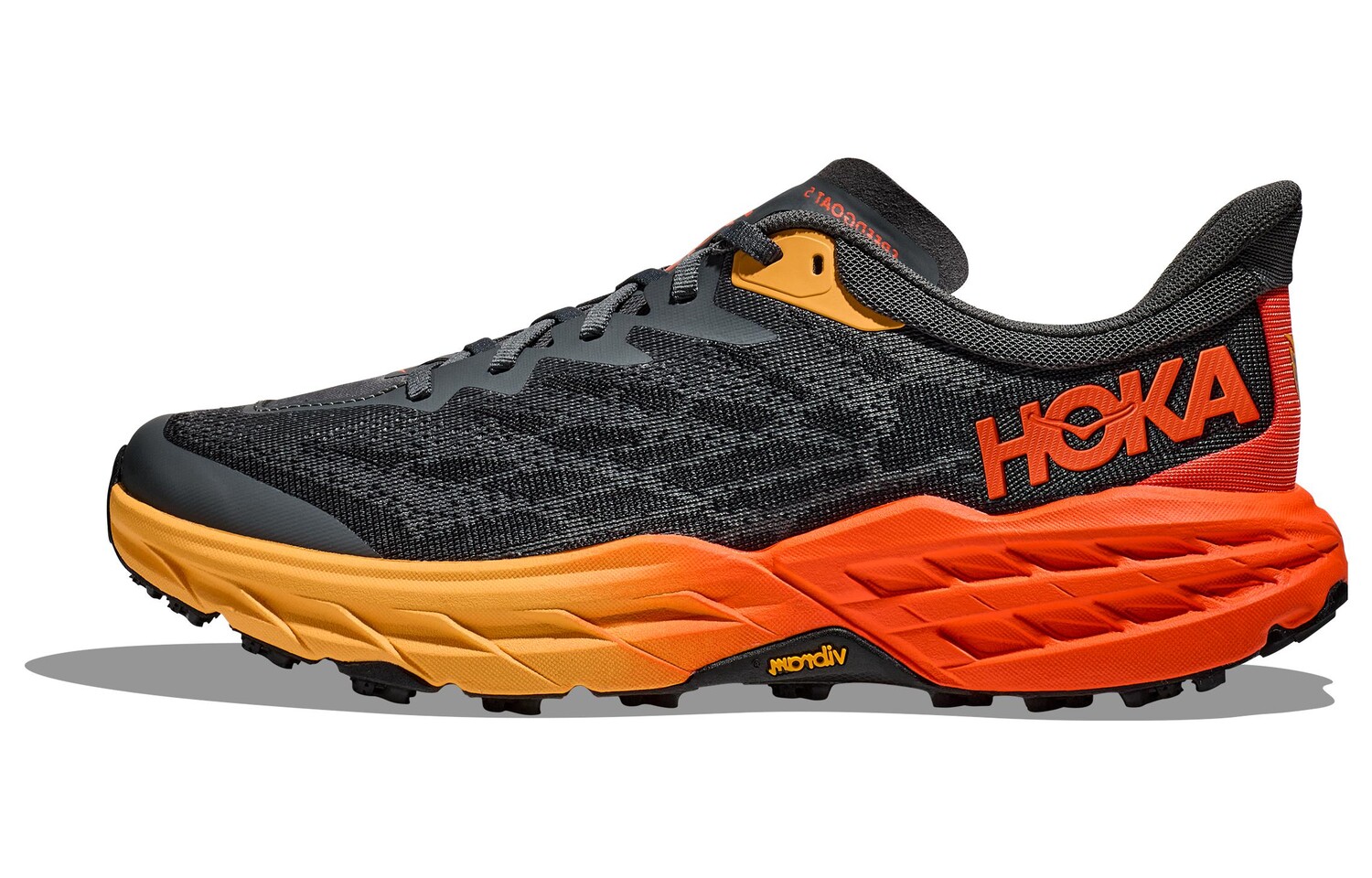

Кроссовки Speedgoat 5 мужские низкие Castle серые/огненно-красные Hoka One One
