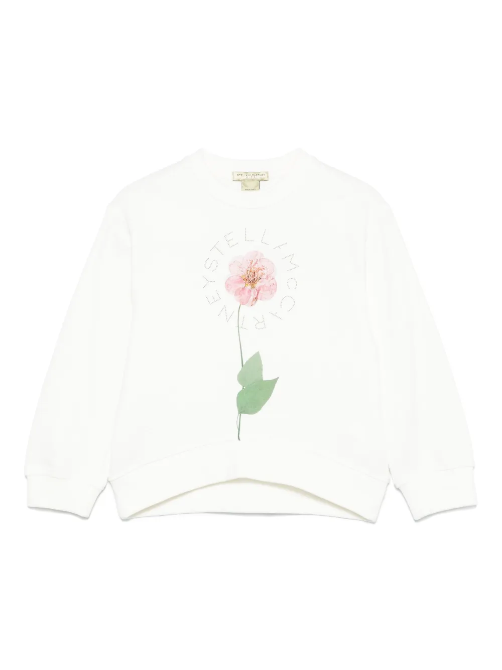 

Толстовка с цветочным принтом Stella McCartney Kids, белый