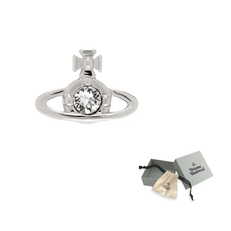 

Vivienne Westwood Латунные серьги-гвоздики унисекс одиночные silver