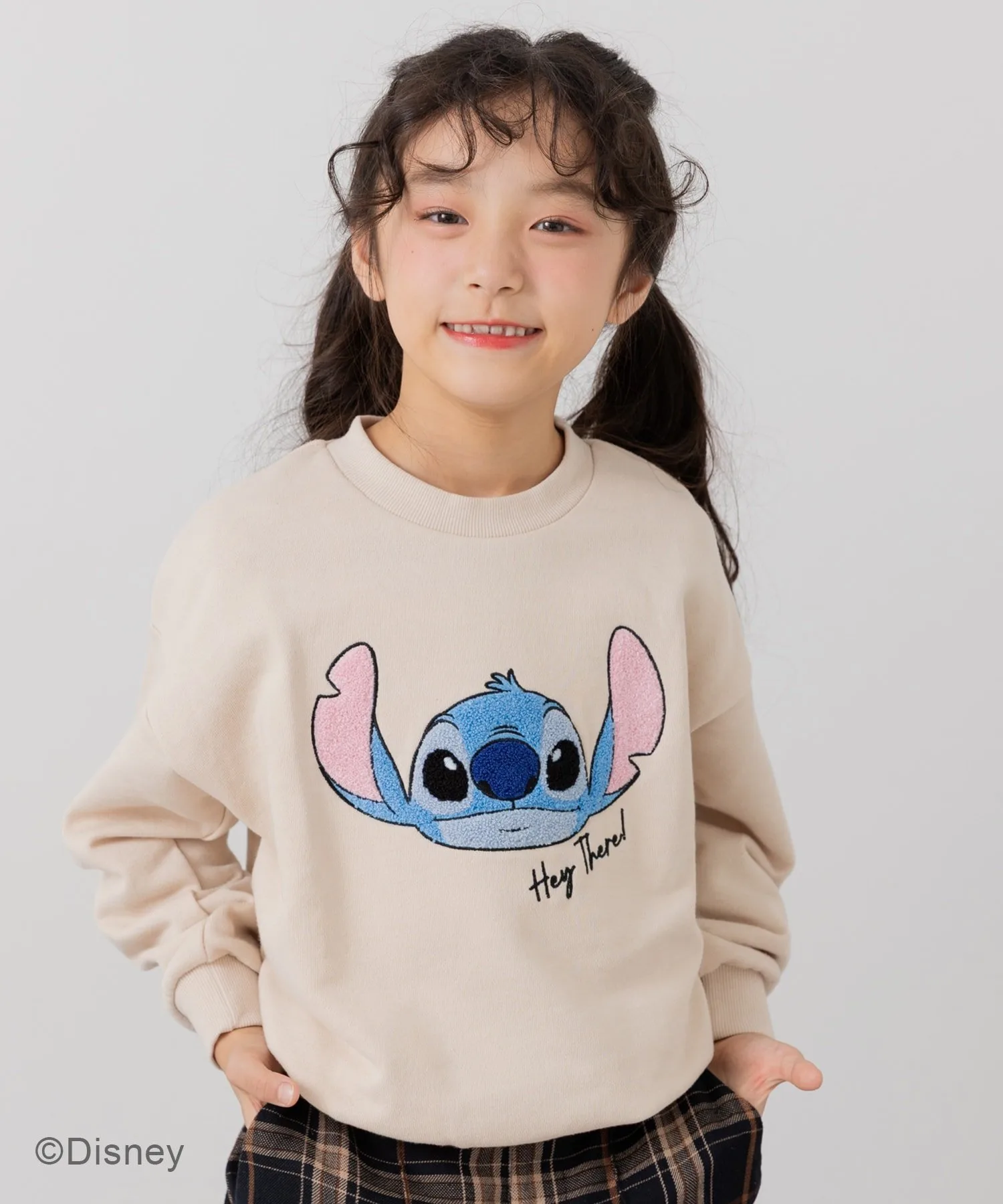 Флисовая толстовка с изображением Лило и Стича Disney, cream — фото 4