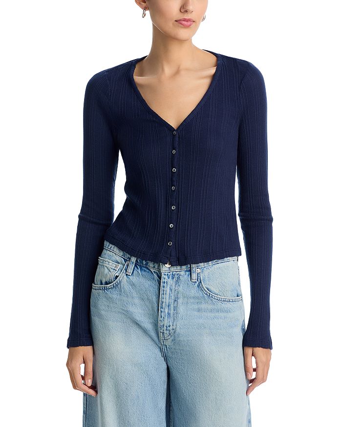 

Кардиган на пуговицах Drew Velvet by Graham & Spencer, синий