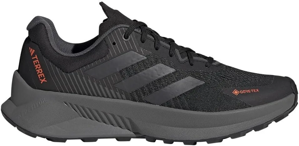 Кроссовки Adidas Unisex Terrex Soulstride Flow GTX Low (не для футбола), черный/серый — фото 2