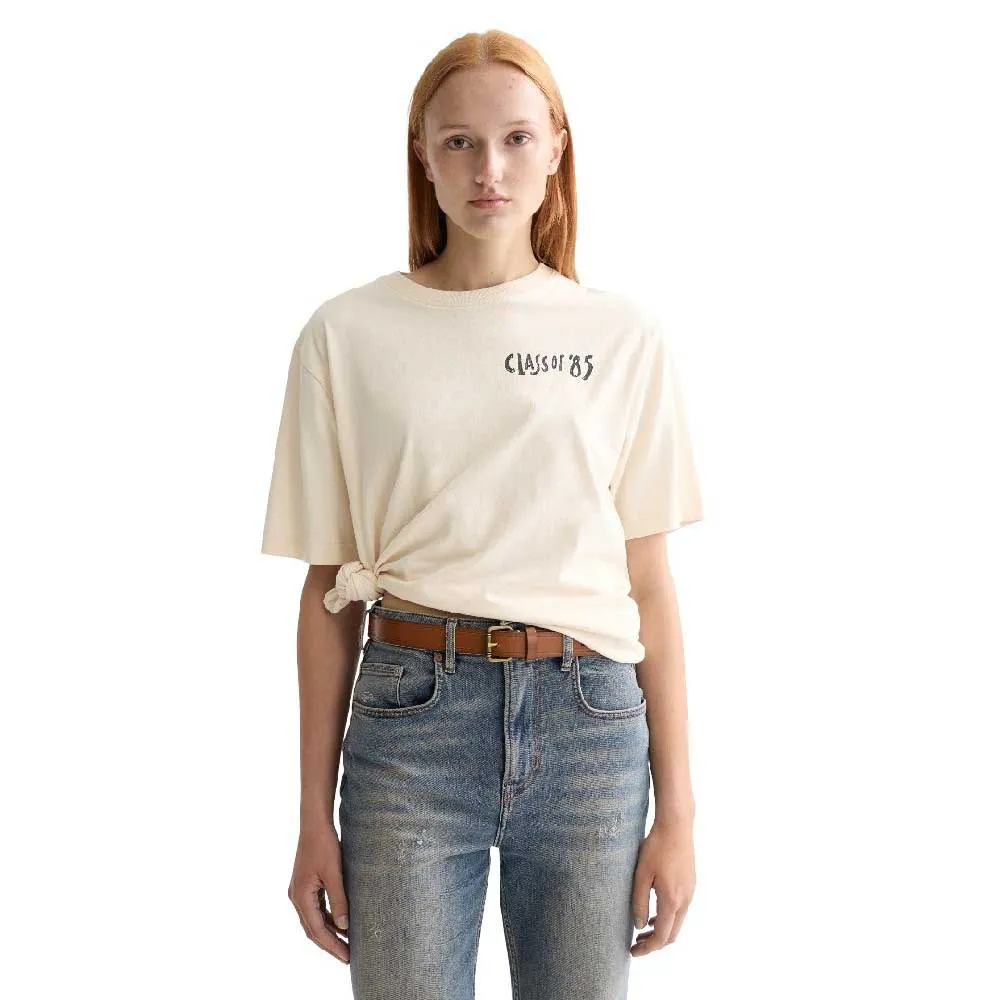 

Футболка с коротким рукавом Scotch & Soda Washed Artwork Loose Fit, бежевый