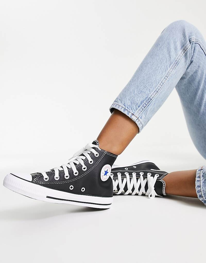 

Converse – Chuck Taylor – Черные кожаные кроссовки, Черный, Converse – Chuck Taylor – Черные кожаные кроссовки