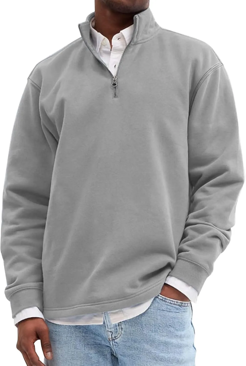 

Мужской свитшот RTRDE, с длинным рукавом и воротником-стойкой