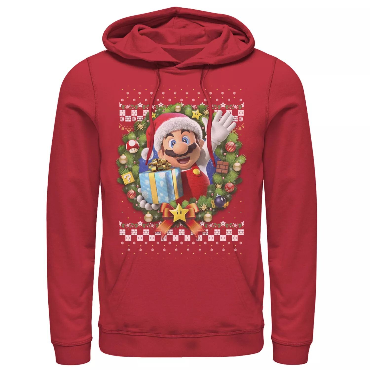 

Мужская толстовка с капюшоном Nintendo Super Mario Present Licensed Character