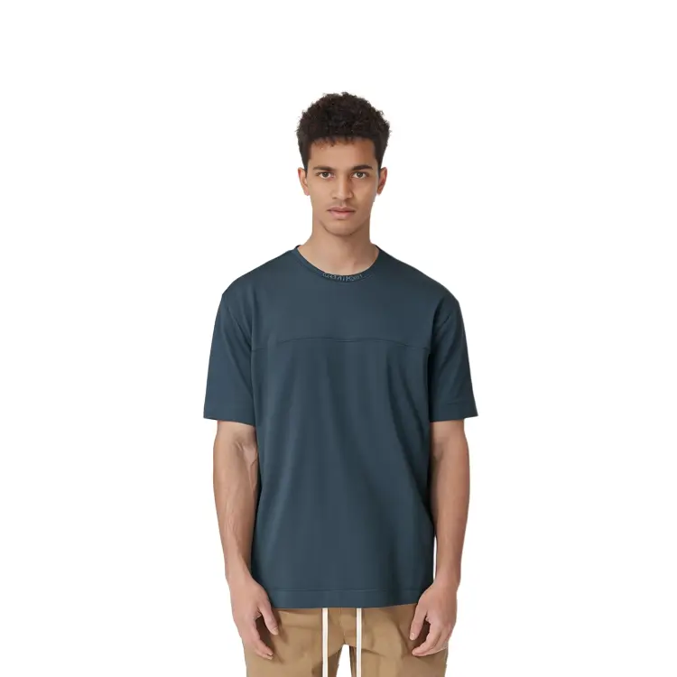 Футболка мужская серая/синяя Calvin Klein, серый/синий — фото 4
