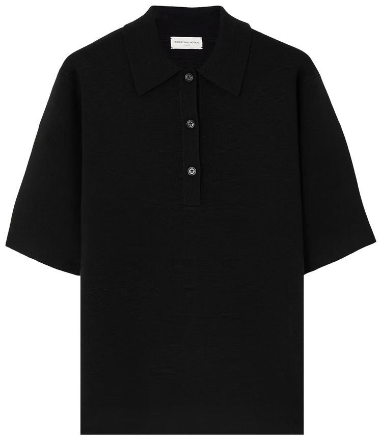 

Рубашка-поло Dries Van Noten Toamsa, черная