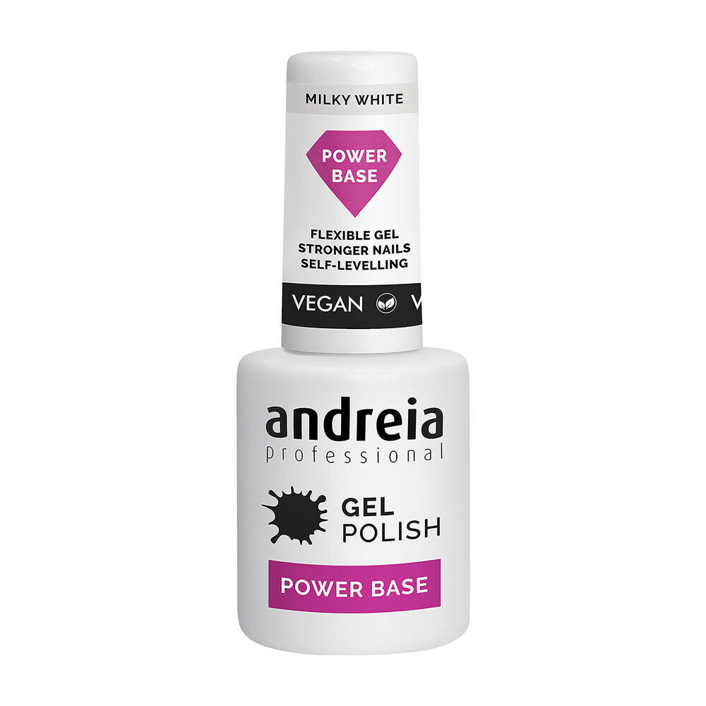 

Лак для ногтей Gel Polish Power Base Esmalte De Uñas Andreia, цвет color milky white 10