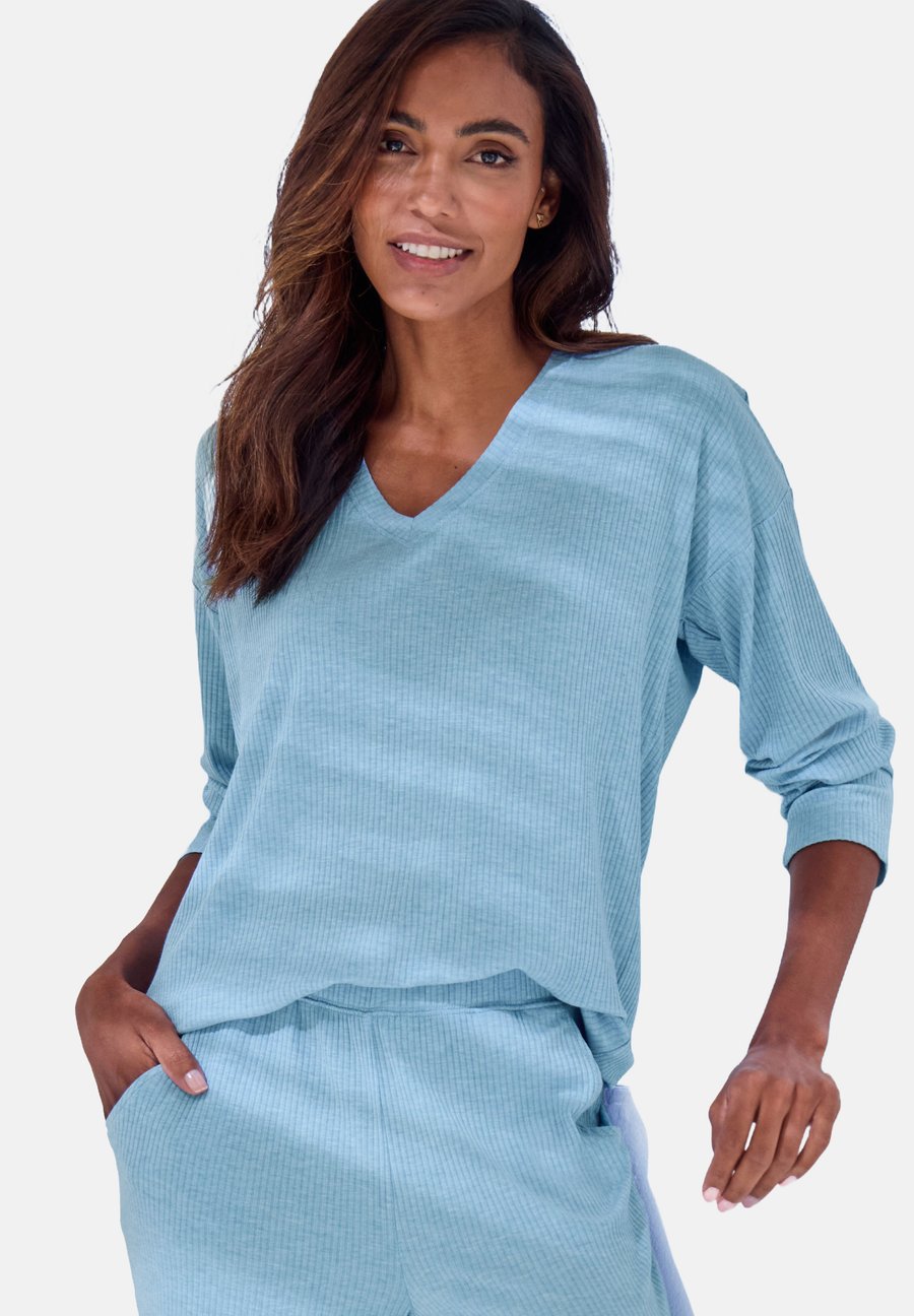 

Пижамный топ s.Oliver Pyjama top, Hellblau Meliert/Light Blue