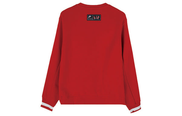 Толстовка Nike Knit Round Neck Athleisure Casual Sports Red, красный — фото 2