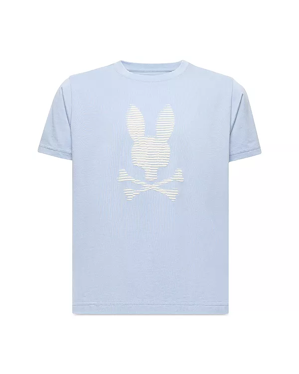 

Футболка Boys' Grant из пима-хлопка с графическим логотипом - для маленьких и больших детей Psycho Bunny, синий