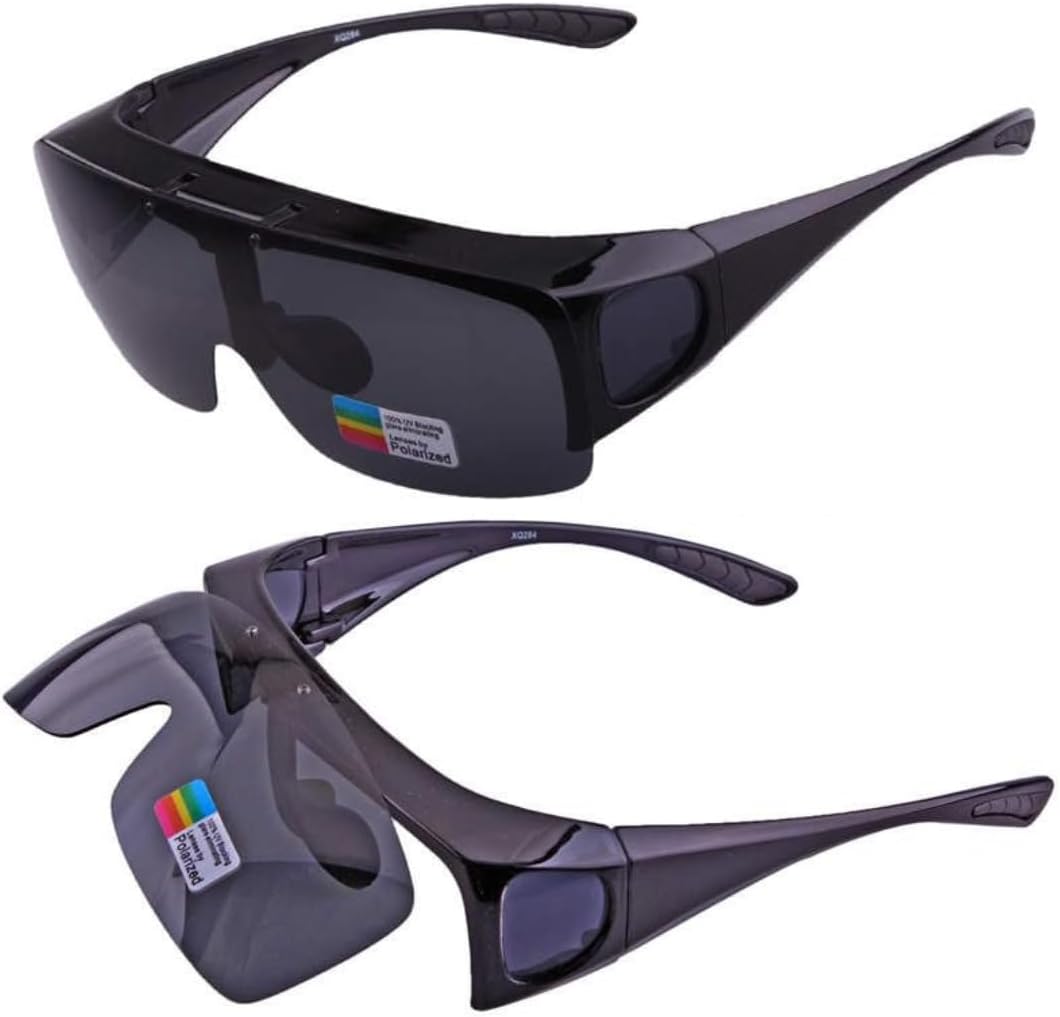 

Солнцезащитные очки для восстановления после LASIK – темные очки с защитой UV400 для глаз после операции и при повышенной светочувствительности | Защитные очки с откидной оправой iSafety, Black