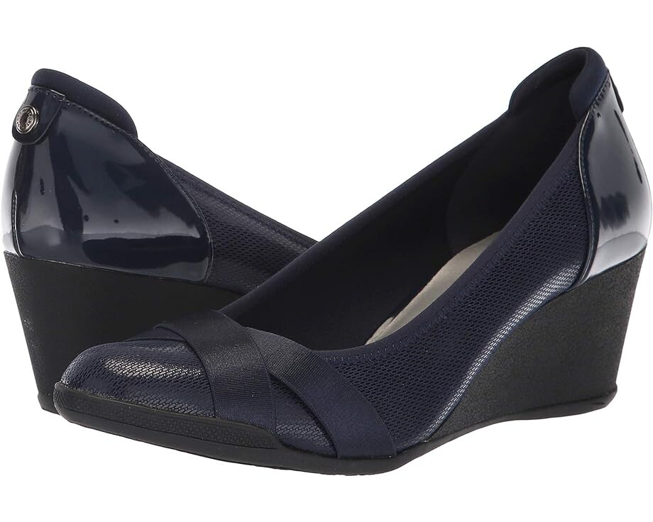 

Туфли Anne Klein Sport Timeout Wedge Heel, темно-синий