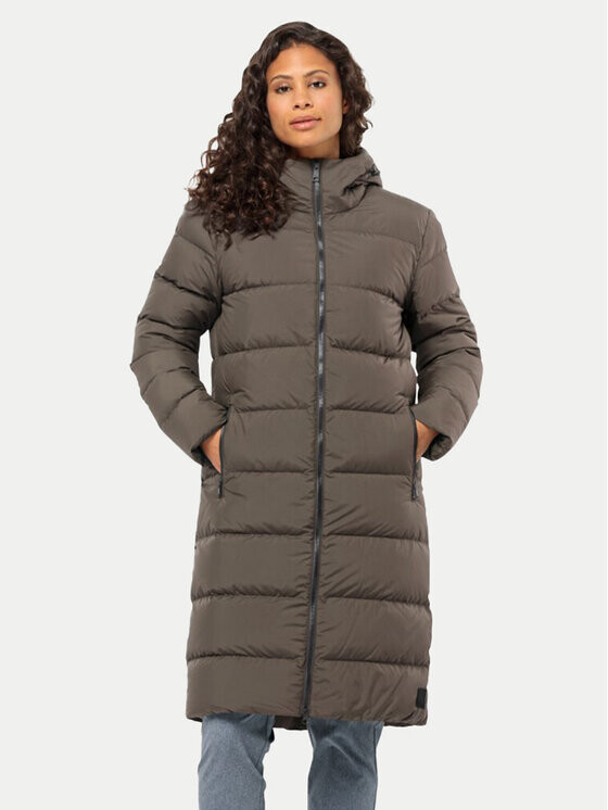 

Пуховик стандартного кроя Jack Wolfskin, коричневый