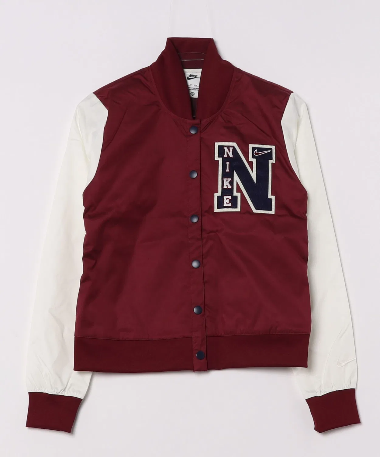 Куртка Nike женская NSW Varsity Jacket свободного кроя красная