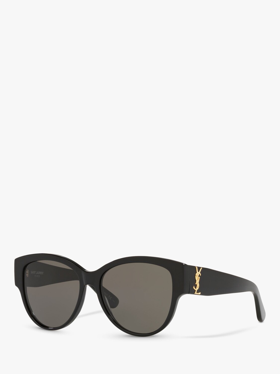 

Женские овальные солнцезащитные очки Yves Saint Laurent SL M3 55, черные/серые