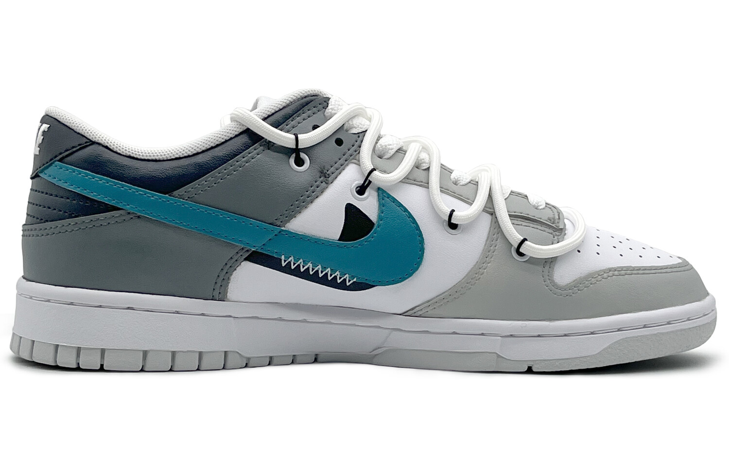 

Кроссовки Nike Dunk Skateboard Shoes Men Low-Top White Gray Blue