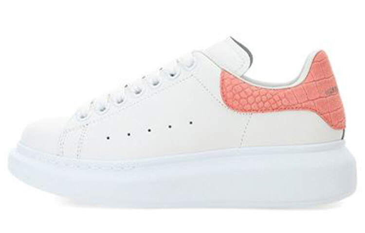 

Кроссовки Alexander McQueen Oversized Pink Embossed Suede Croco Women's