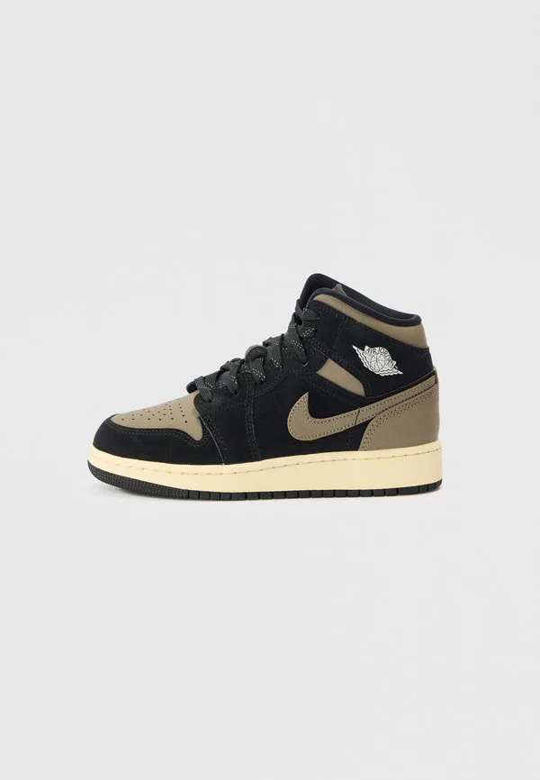 Высокие кроссовки Jordan, Black/Olive Grey/Wild Mango/Muslin