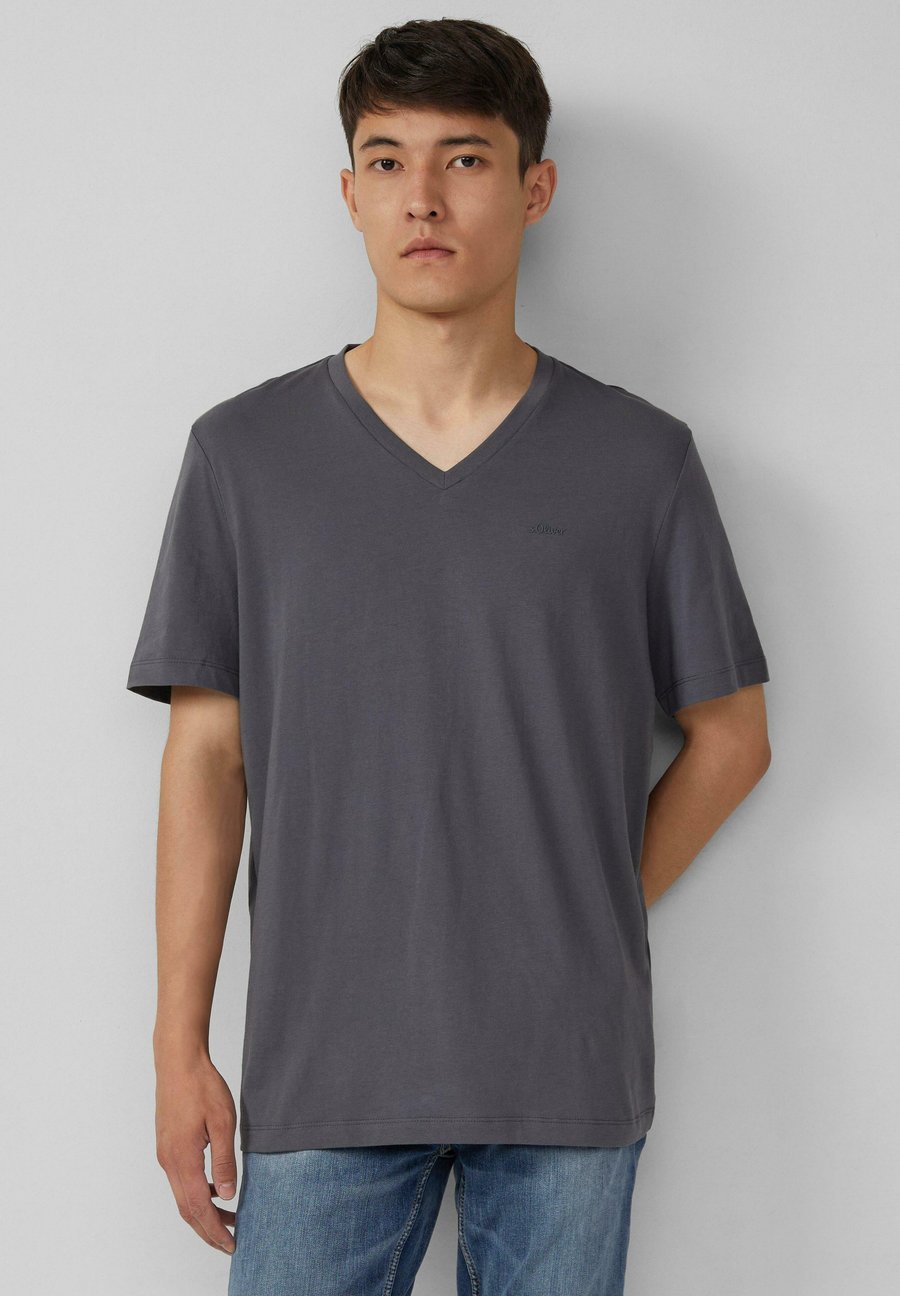 

Футболка s.Oliver MIT V AUSSCHNITT UND LOGO, Schiefergrau/Grey, Серый, Футболка s.Oliver MIT V AUSSCHNITT UND LOGO, Schiefergrau/Grey