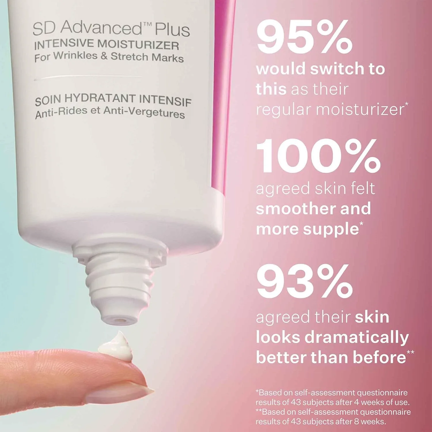 Интенсивный увлажняющий крем StriVectin SD Advanced Plus от морщин и растяжек для лица и тела, стимулирует выработку коллагена благодаря пептидам и гиалуроновой кислоте. 226.80 г (2 шт.) — фото 3