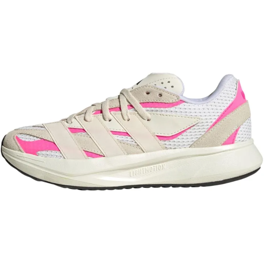 Adidas LIGHTBLAZE дышащие противоскользящие низкие кроссовки для детей Ecru/Magic White/Transparent Pink