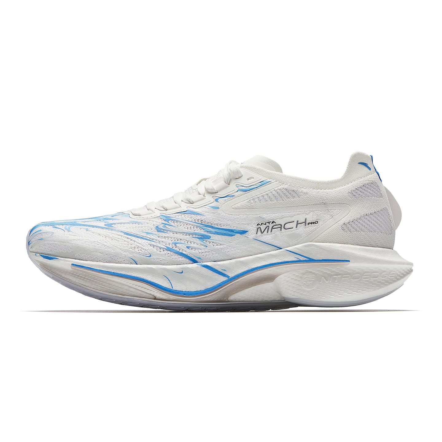 

ANTA Мужские кроссовки для бега с легкой амортизацией Rebound, цвет Papyrus White/Island Blue/Radiant Blue