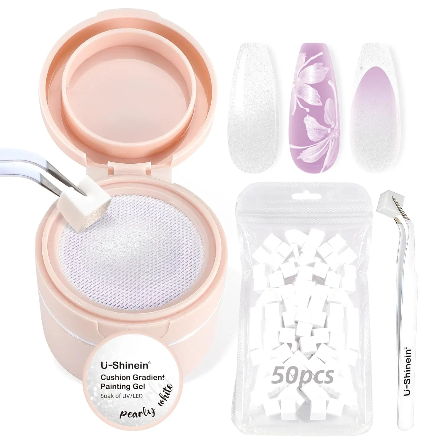 Гель для градиентного окрашивания ногтей Ombre Nails Aura Nails, 16 U-Shinein, 16