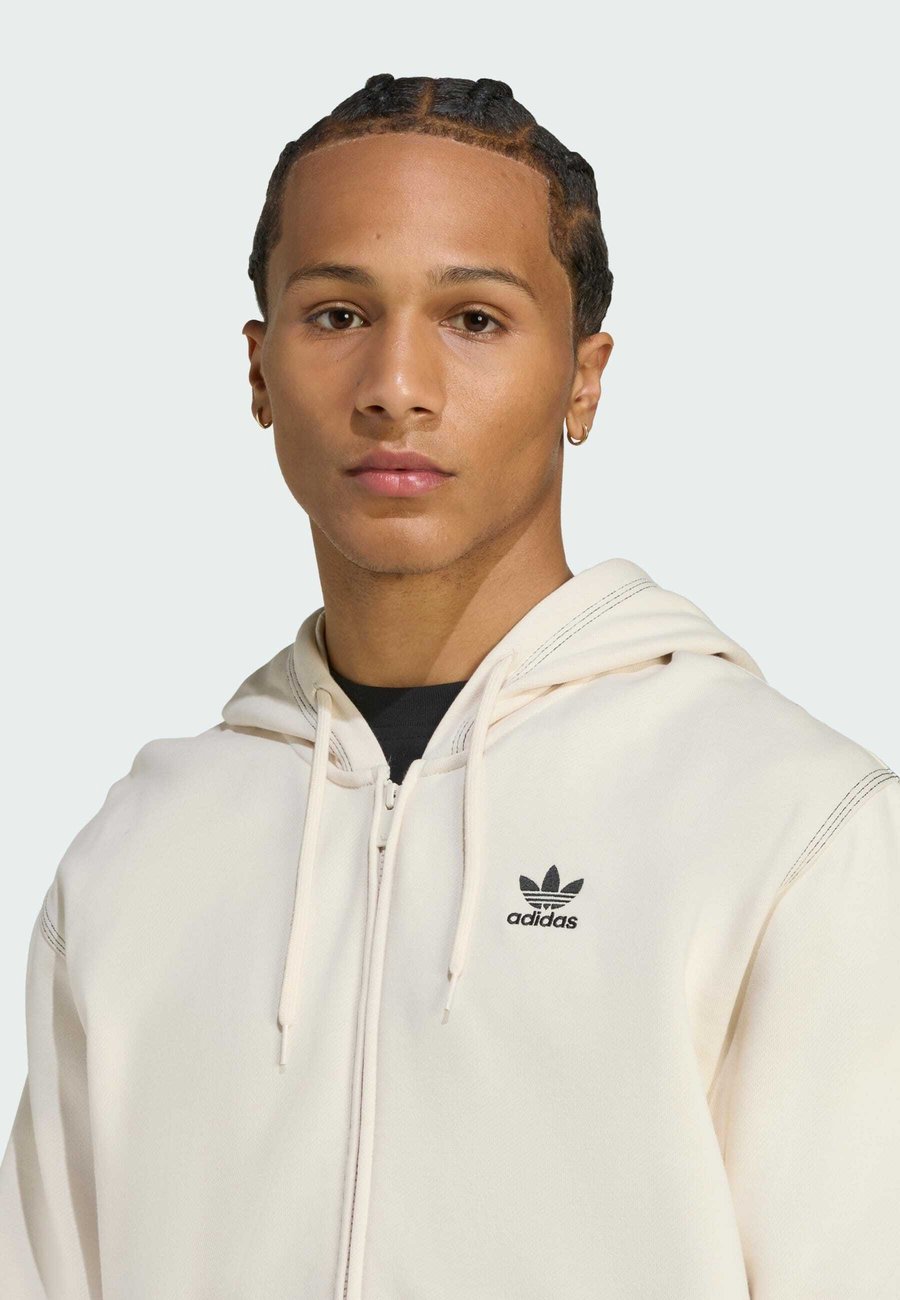 Толстовка Adidas Originals ESSENTIALS TREFOIL FULL , White — фото 3
