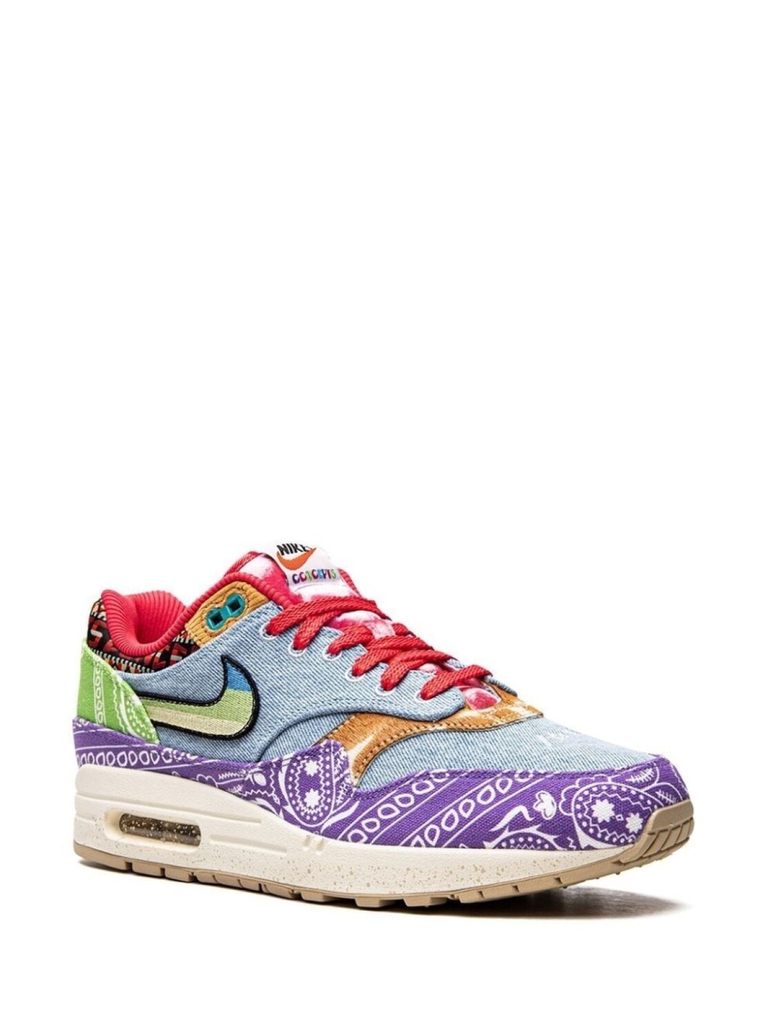 Кроссовки Air Max 1 Paisley из коллаборации с Concepts Nike, синий — фото 2