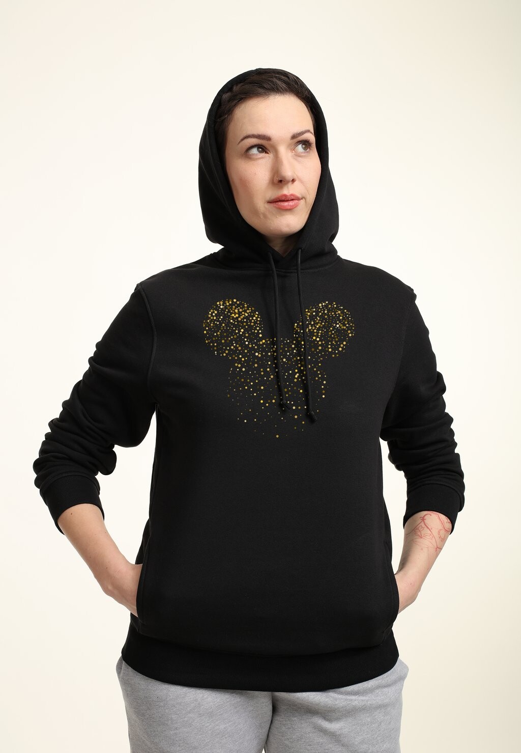

Толстовка с капюшоном MICKEY CLASSIC MICKEY CONFETTI FILL Disney, черный