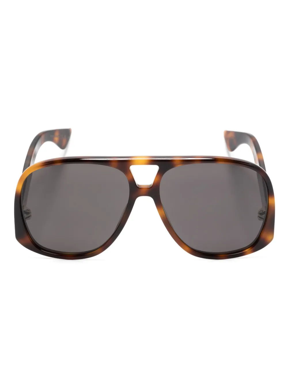 

Солнцезащитные очки-пилоты SL 652 Saint Laurent Eyewear, коричневый
