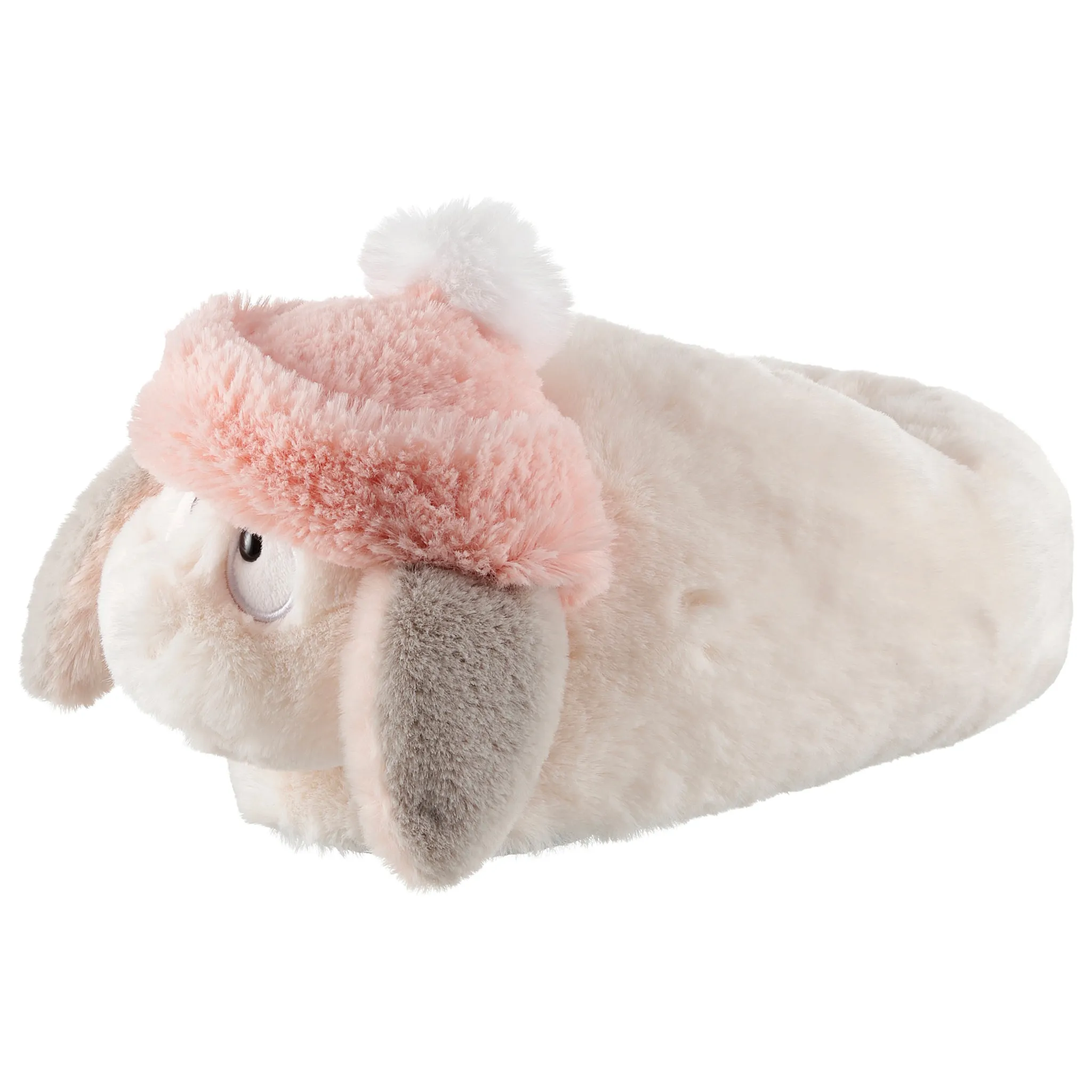 

Nici плюшевые тапочки «HASE LISKA», с забавной шапочкой, цвет creme-rosé