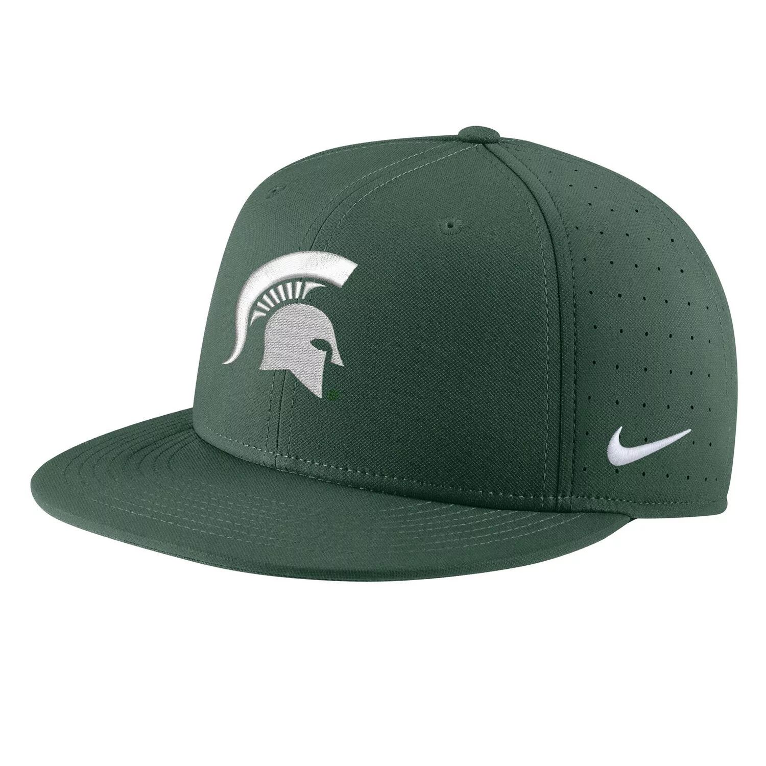 

Мужская приталенная бейсболка Nike Green Michigan State Spartans Aero True Baseball Performance