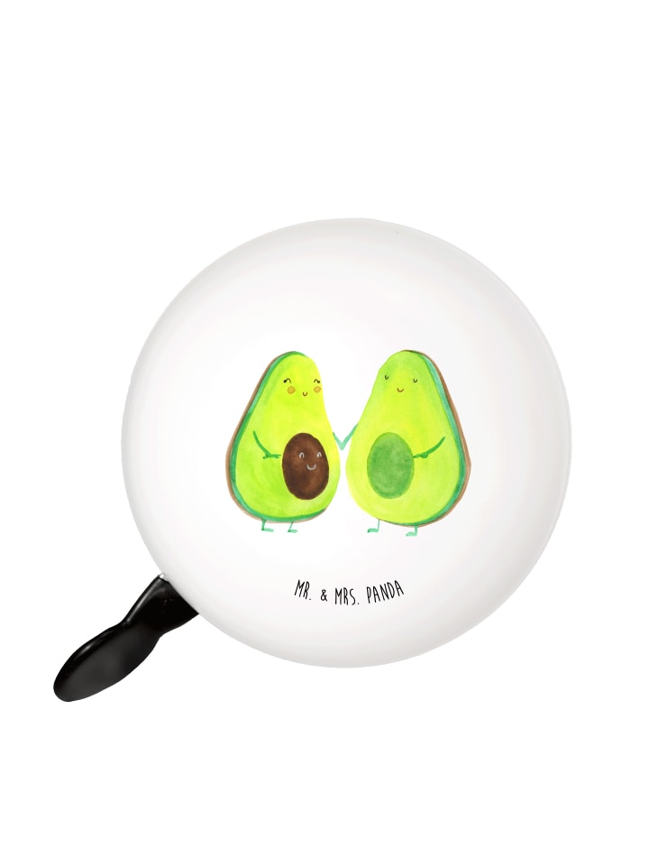 

Mr. & Mrs. Panda Велосипедный звонок, пара с авокадо, без слогана, белого цвета