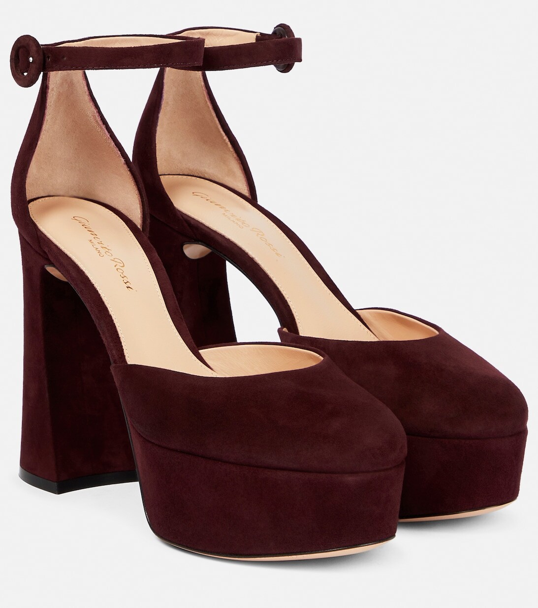 Замшевые туфли Holly D'orsay Gianvito Rossi, фиолетовый