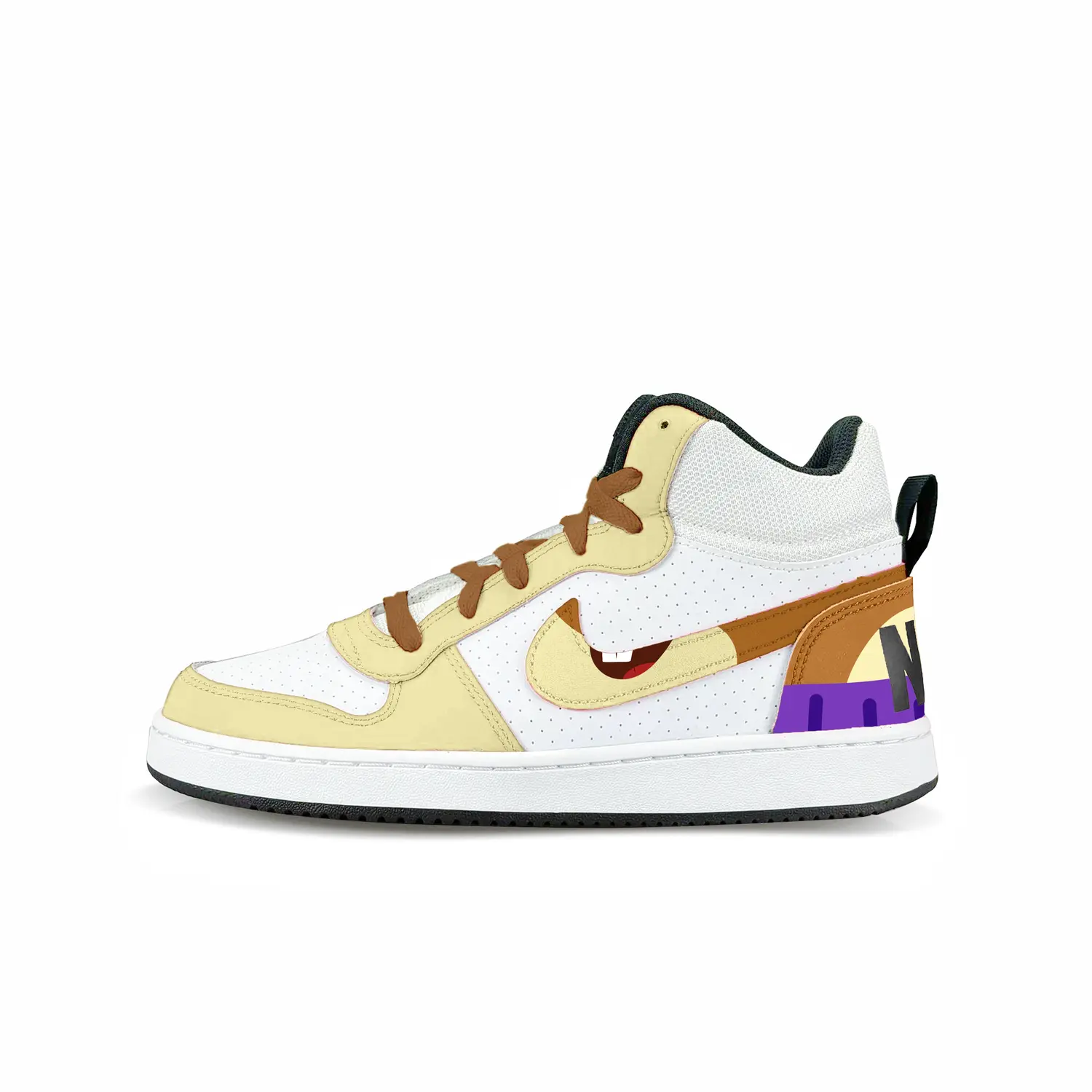 

Court Borough Passionate Squirrel нескользящие высокие детские скейтбординг кроссовки unisex Nike, светло-коричневый