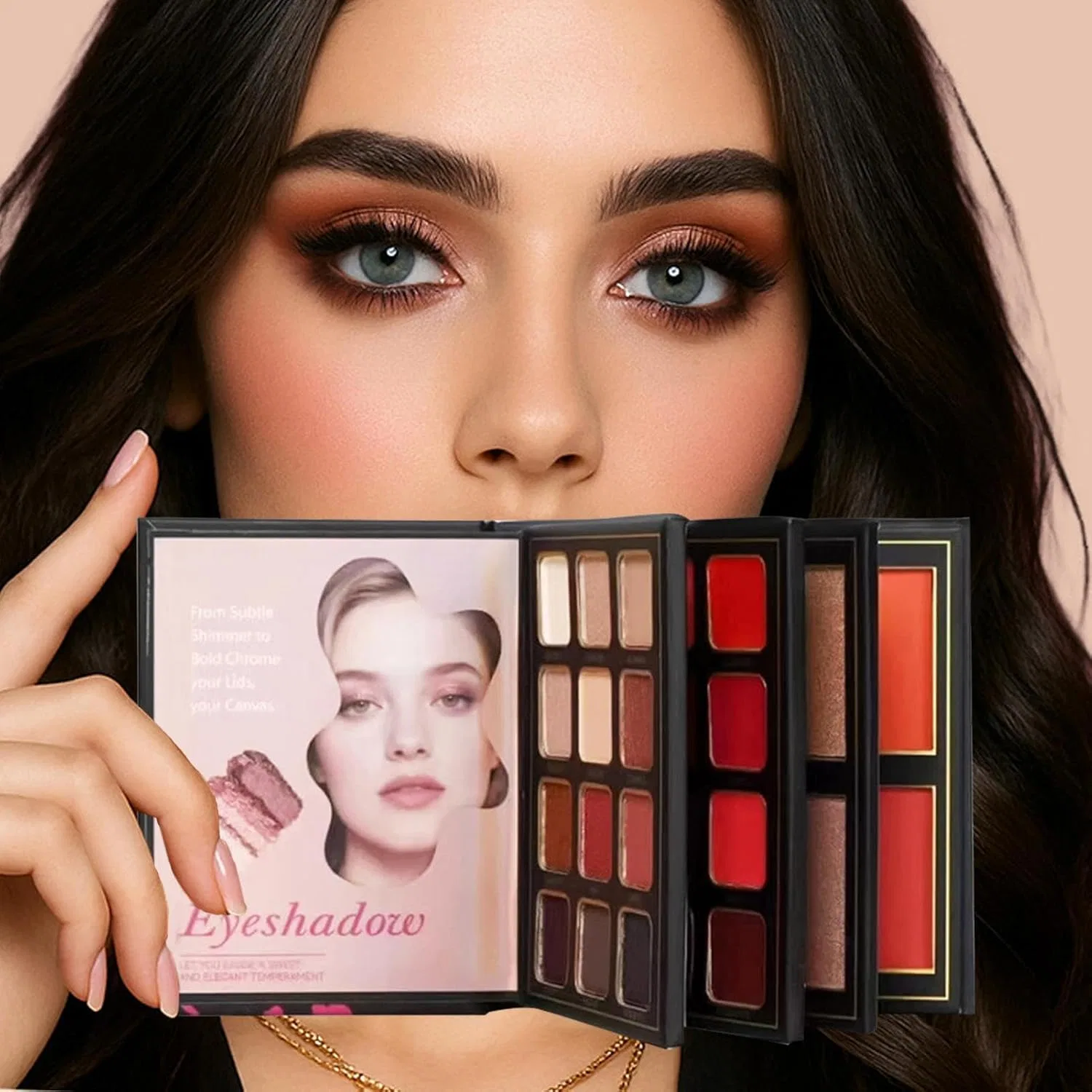 Палитра теней для век 4-слойная Colorful Makeup Palette — фото 2