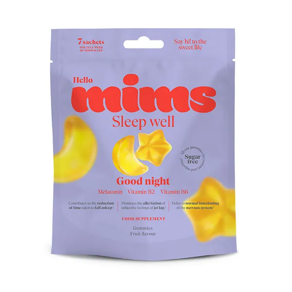 

Пищевая добавка с мелатонином Sleep Well Mims, 4 UD