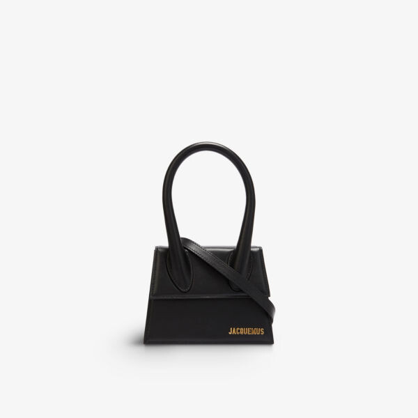 

Кожаная сумка Le Chiquito среднего размера с верхней ручкой Jacquemus, черный