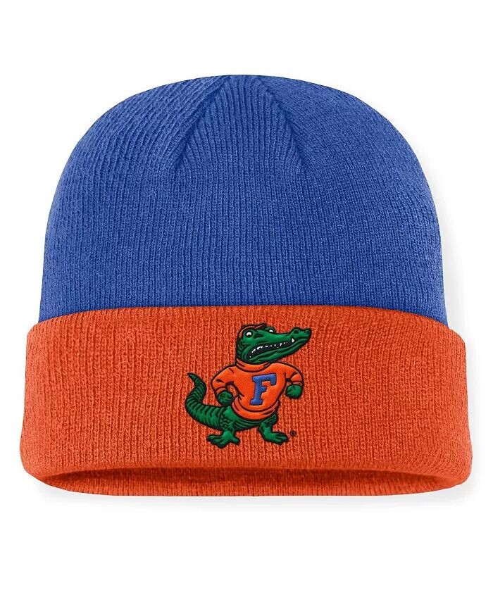 

Мужская вязаная шапка с манжетами Royal/оранжевого цвета Florida Gators Legacy Terra Nike, синий