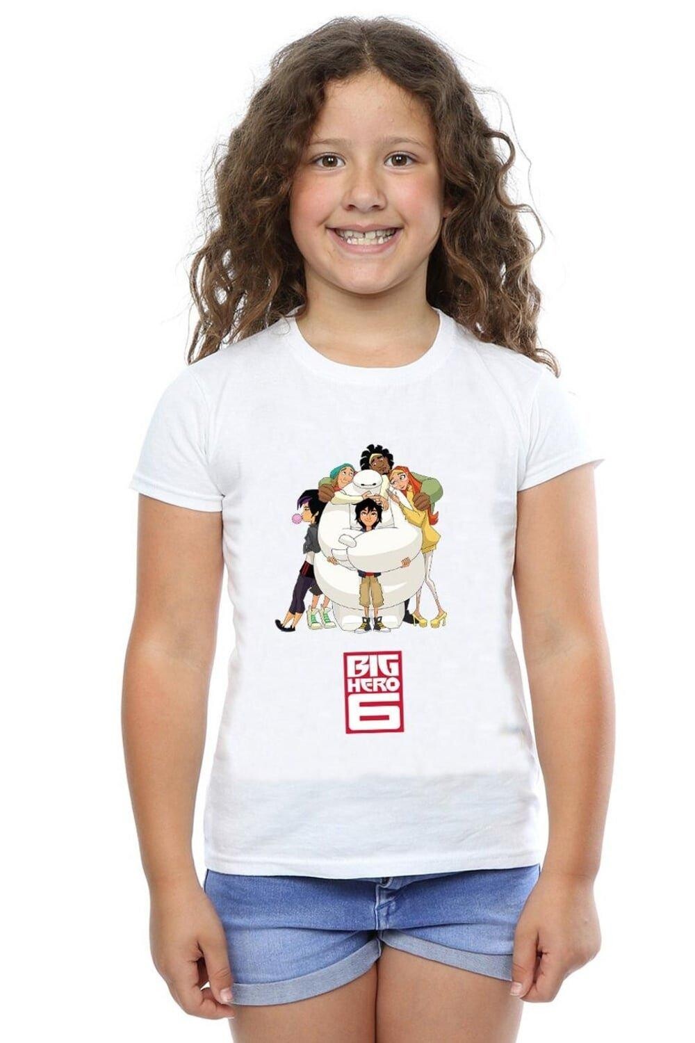

Хлопковая футболка Baymax Hug Big Hero 6, белый
